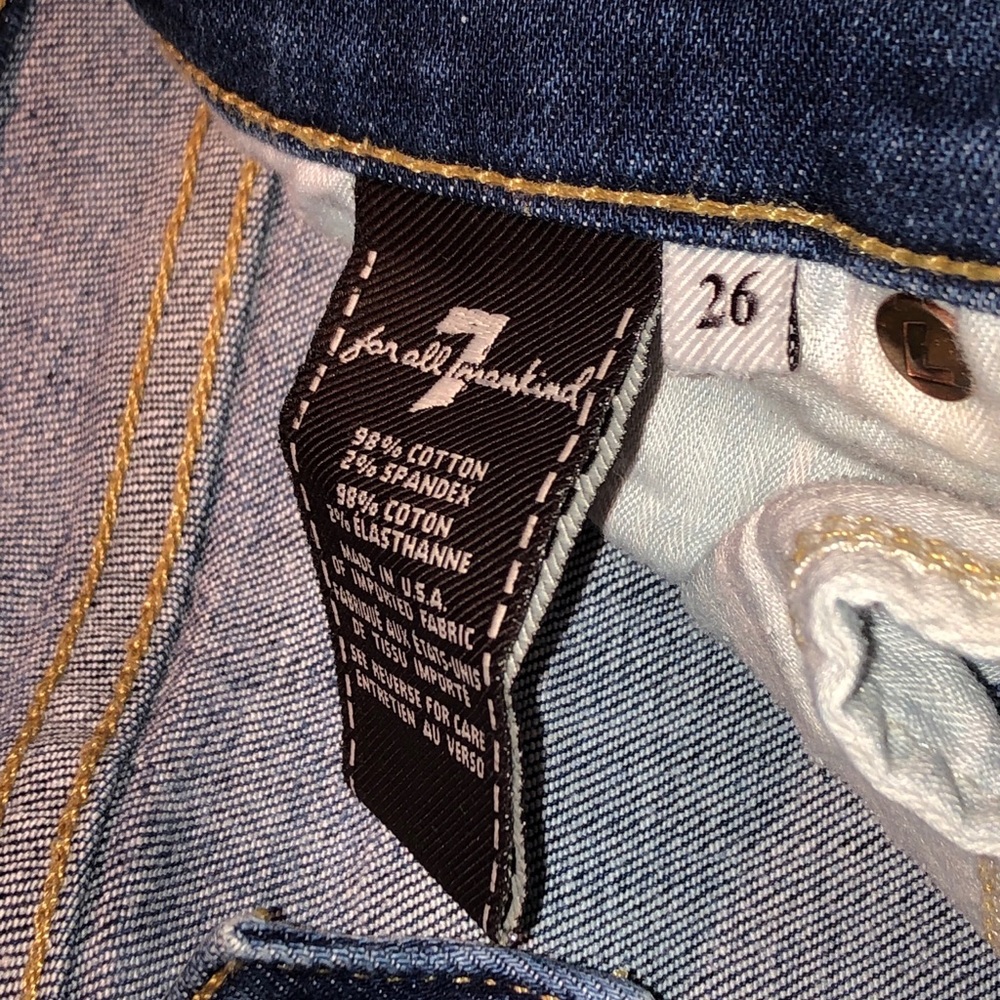 🎉host pick🎉Euc 7 for all mankind jeans size 26 - Picture 5 of 6